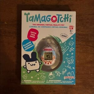 Bandai Tamagotchi Gen 2 Virtual Pet - White with Red Dots